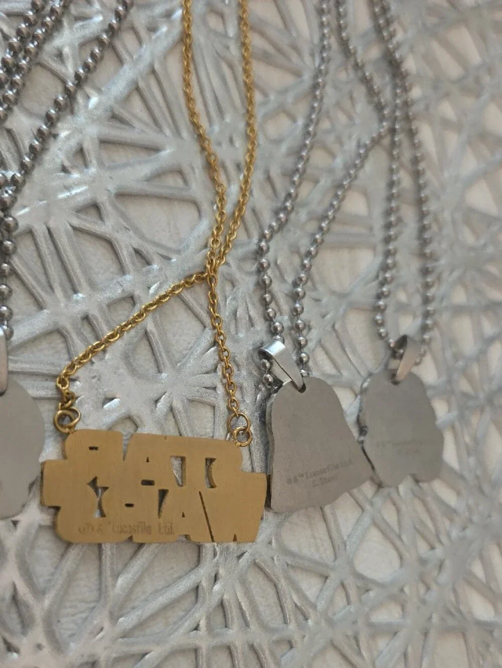 Star Wars Kids Necklace Set - Gold & Silver Character Pendants